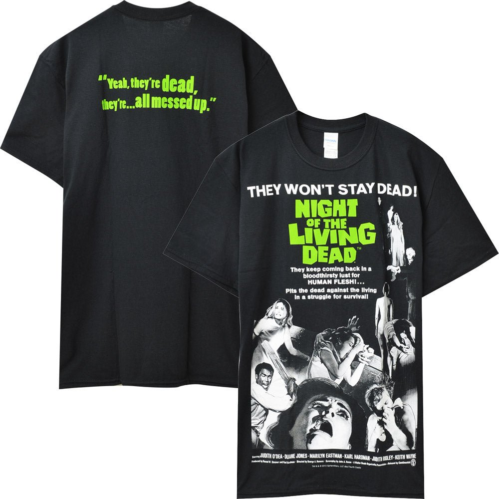 NIGHT OF THE LIVING DEAD ナイトオブザリビングデッド - MOVIE POSTER / バックプリントあり / Tシャツ / メンズ - PGS